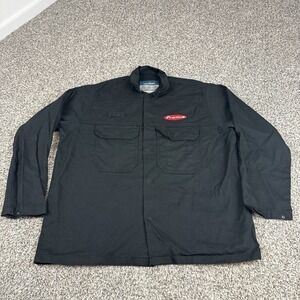Portwest Bizweld FR Welding Jacket Mens XXL Black Biz2 Snap Workwear CAT2